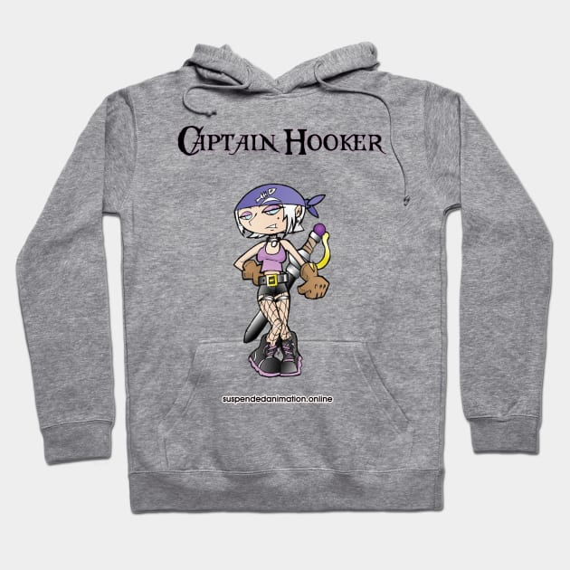 Captain Hooker Purple Gear Hoodie by tyrone_22